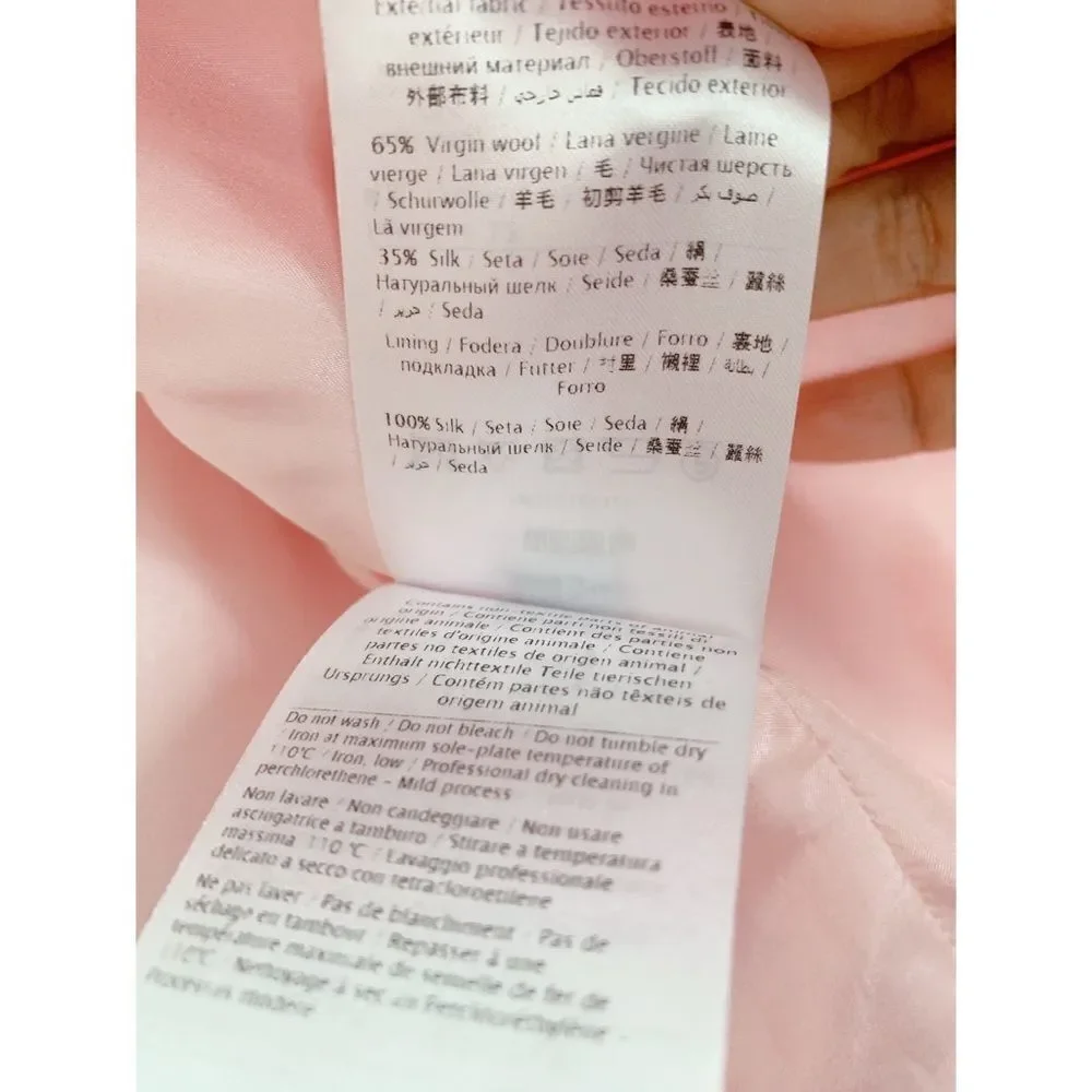 Valentino Crepe Couture flare Jacket Soft Pink